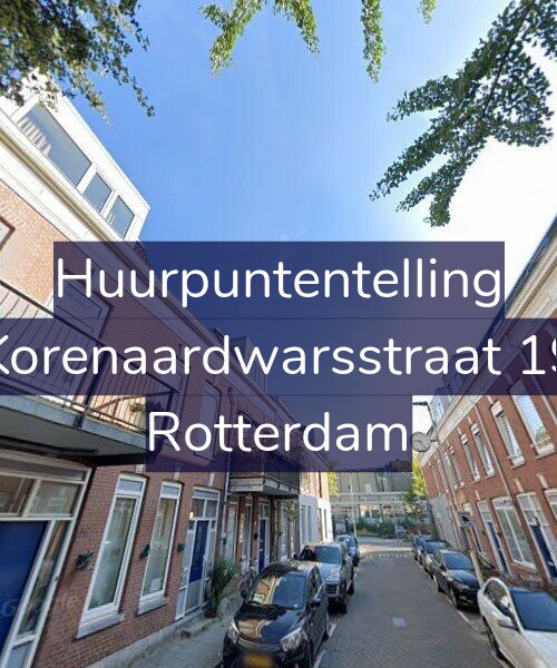 Foto gevel Huurpuntentelling voor Korenaardwarsstraat 19, Rotterdam