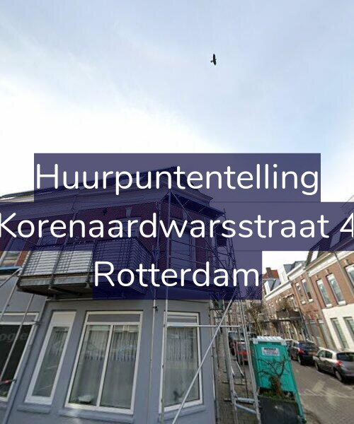 Foto gevel Huurpuntentelling voor Korenaardwarsstraat 4, Rotterdam