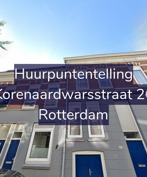 Foto gevel Huurpuntentelling voor Korenaardwarsstraat 26, Rotterdam