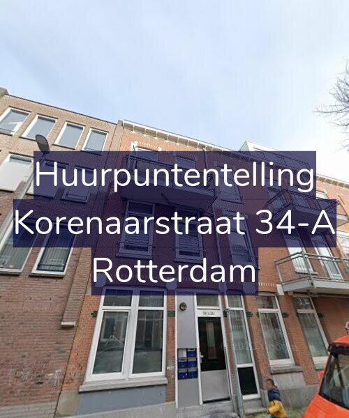 Foto gevel Huurpuntentelling voor Korenaarstraat 34-A, Rotterdam