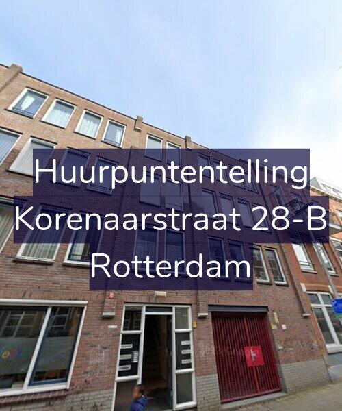 Foto gevel Huurpuntentelling voor Korenaarstraat 28-B, Rotterdam