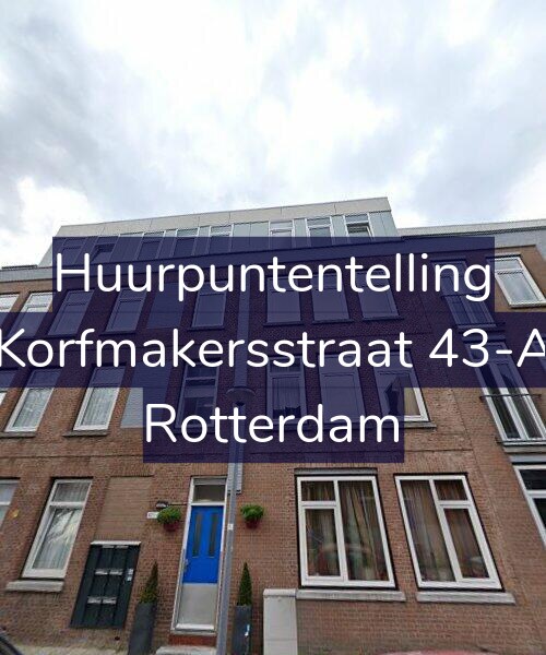 Foto gevel Huurpuntentelling voor Korfmakersstraat 43-A, Rotterdam