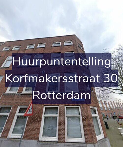 Foto gevel Huurpuntentelling voor Korfmakersstraat 30, Rotterdam