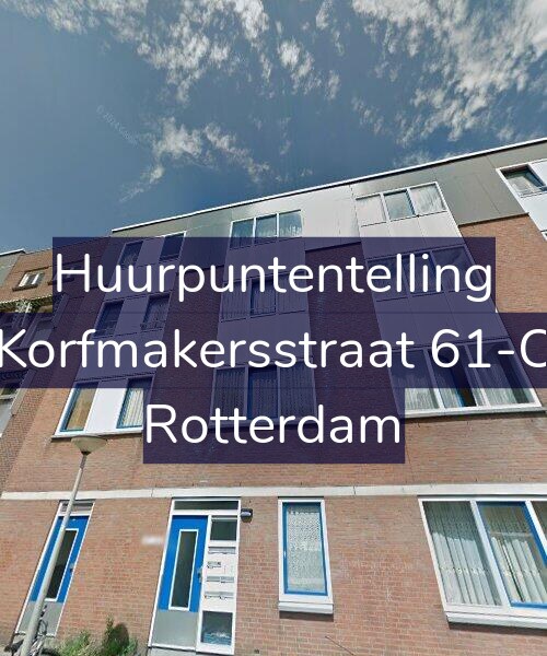 Foto gevel Huurpuntentelling voor Korfmakersstraat 61-C, Rotterdam