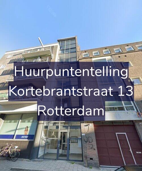 Foto gevel Huurpuntentelling voor Kortebrantstraat 13, Rotterdam