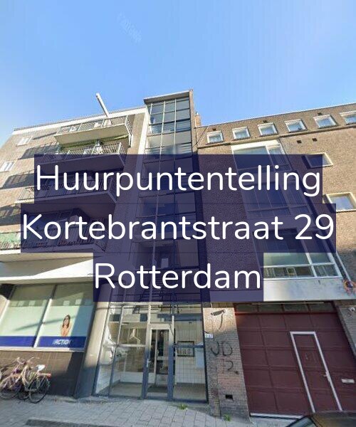 Foto gevel Huurpuntentelling voor Kortebrantstraat 29, Rotterdam