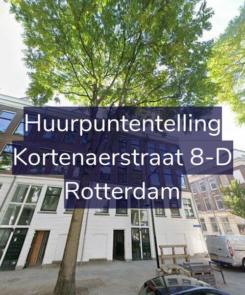 Foto gevel Huurpuntentelling voor Kortenaerstraat 8-D, Rotterdam