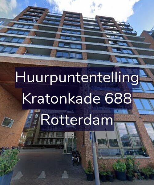 Foto gevel Huurpuntentelling voor Kratonkade 688, Rotterdam