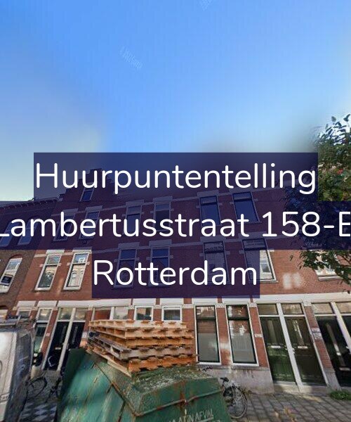 Foto gevel Huurpuntentelling voor Lambertusstraat 158-B, Rotterdam