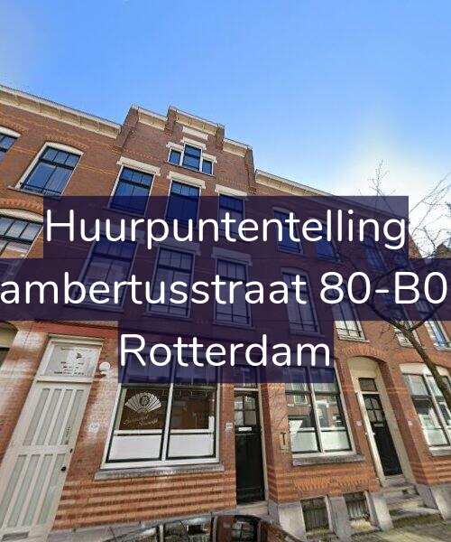 Foto gevel Huurpuntentelling voor Lambertusstraat 80-B01, Rotterdam