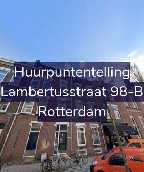 Foto gevel Huurpuntentelling voor Lambertusstraat 98-B, Rotterdam