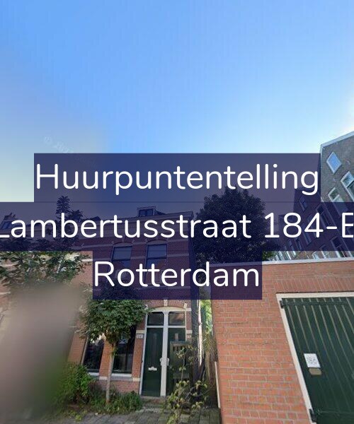 Foto gevel Huurpuntentelling voor Lambertusstraat 184-B, Rotterdam