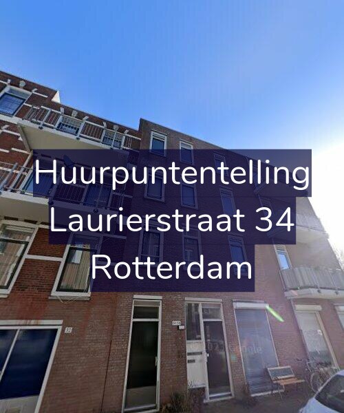 Foto gevel Huurpuntentelling voor Laurierstraat 34, Rotterdam