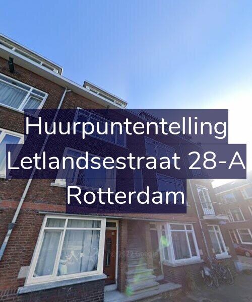 Foto gevel Huurpuntentelling voor Letlandsestraat 28-A, Rotterdam