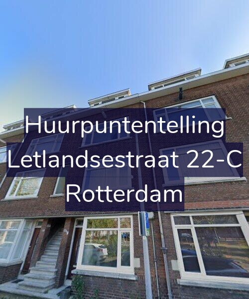 Foto gevel Huurpuntentelling voor Letlandsestraat 22-C, Rotterdam