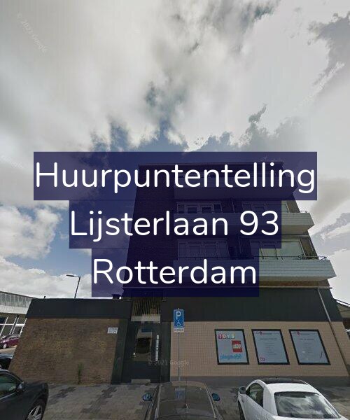Foto gevel Huurpuntentelling voor Lijsterlaan 93, Rotterdam