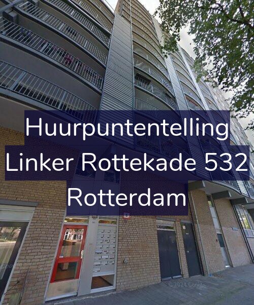 Foto gevel Huurpuntentelling voor Linker Rottekade 532, Rotterdam