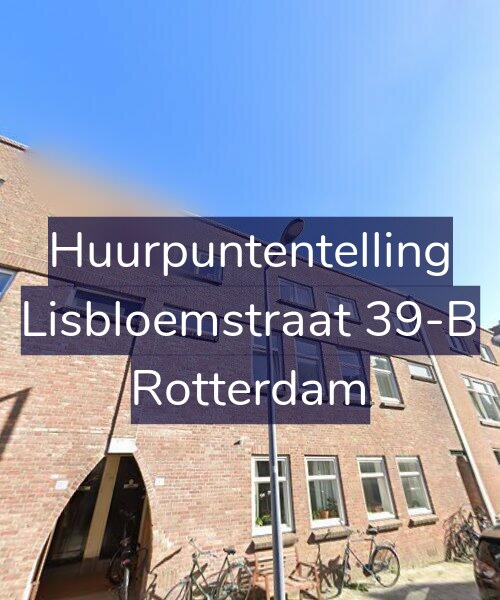 Foto gevel Huurpuntentelling voor Lisbloemstraat 39-B, Rotterdam