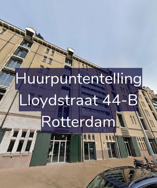 Foto gevel Huurpuntentelling voor Lloydstraat 44-B, Rotterdam