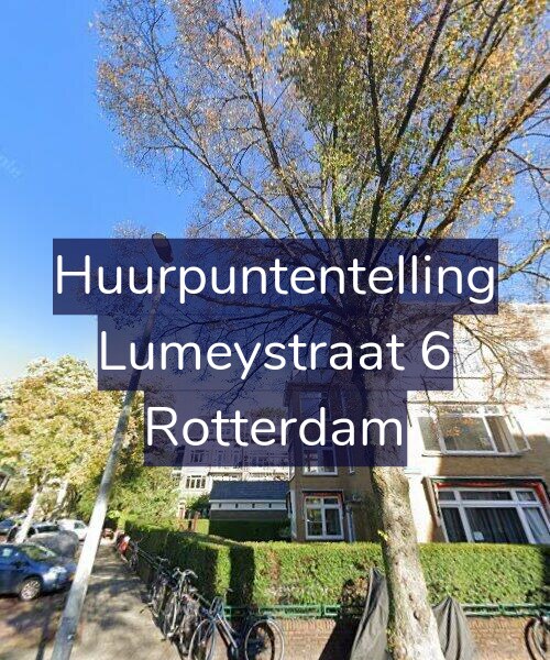 Foto gevel Huurpuntentelling voor Lumeystraat 6, Rotterdam