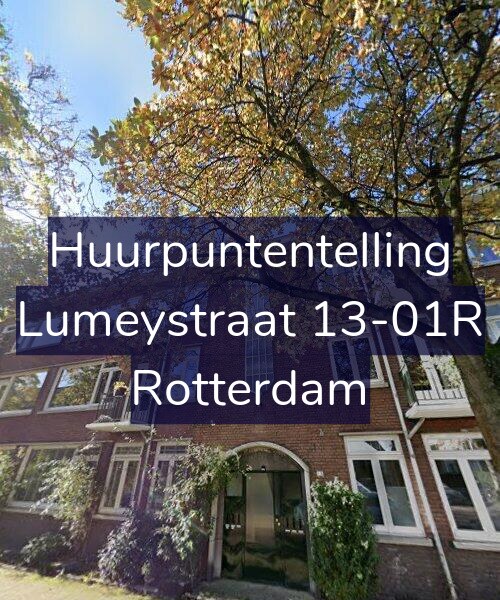 Foto gevel Huurpuntentelling voor Lumeystraat 13-01R, Rotterdam