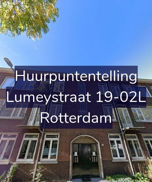 Foto gevel Huurpuntentelling voor Lumeystraat 19-02L, Rotterdam