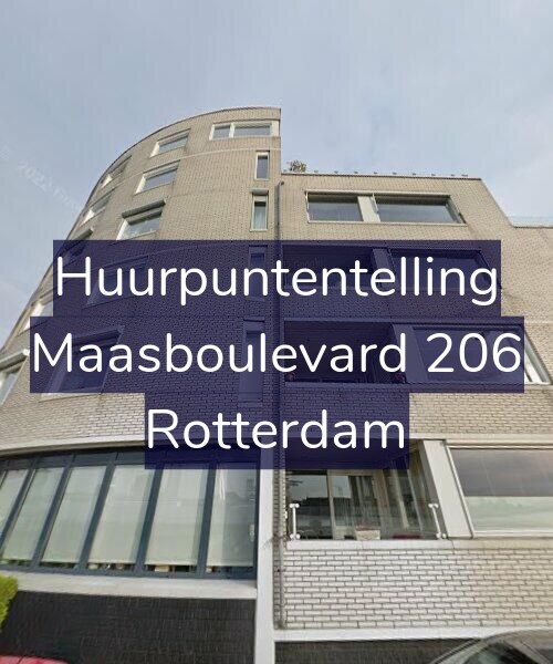 Foto gevel Huurpuntentelling voor Maasboulevard 206, Rotterdam