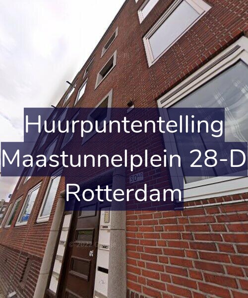 Foto gevel Huurpuntentelling voor Maastunnelplein 28-D, Rotterdam
