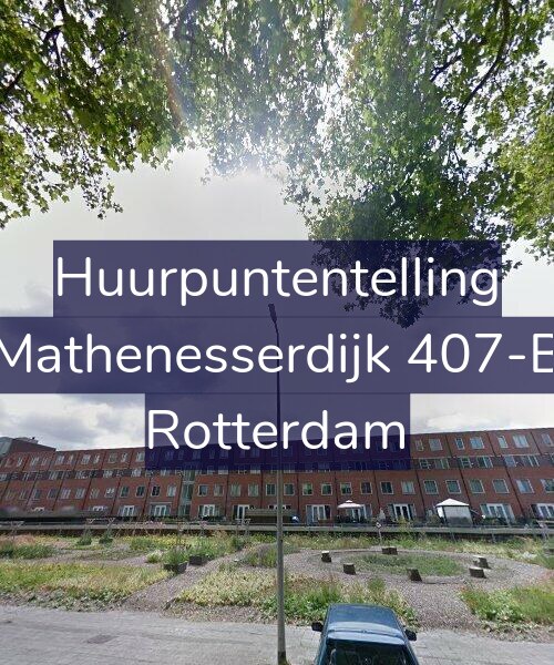 Foto gevel Huurpuntentelling voor Mathenesserdijk 407-B, Rotterdam