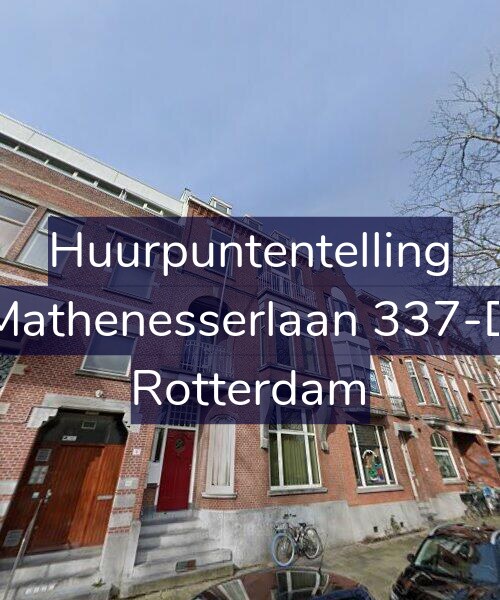 Foto gevel Huurpuntentelling voor Mathenesserlaan 337-D, Rotterdam