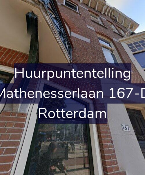 Foto gevel Huurpuntentelling voor Mathenesserlaan 167-D, Rotterdam