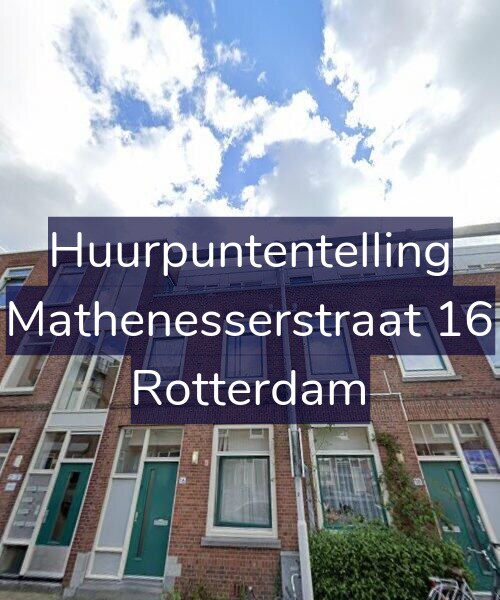 Foto gevel Huurpuntentelling voor Mathenesserstraat 16, Rotterdam