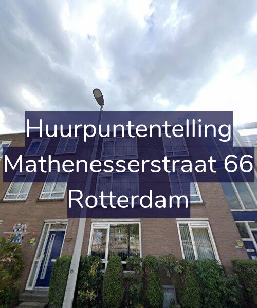 Foto gevel Huurpuntentelling voor Mathenesserstraat 66, Rotterdam
