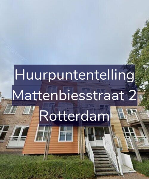 Foto gevel Huurpuntentelling voor Mattenbiesstraat 2, Rotterdam