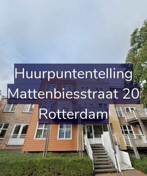 Foto gevel Huurpuntentelling voor Mattenbiesstraat 20, Rotterdam