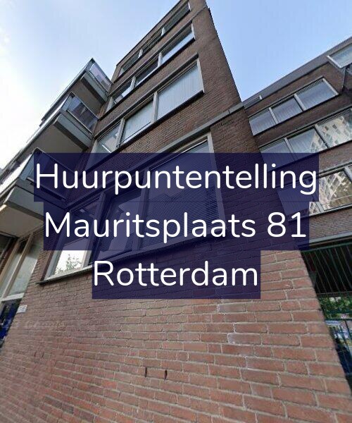 Foto gevel Huurpuntentelling voor Mauritsplaats 81, Rotterdam