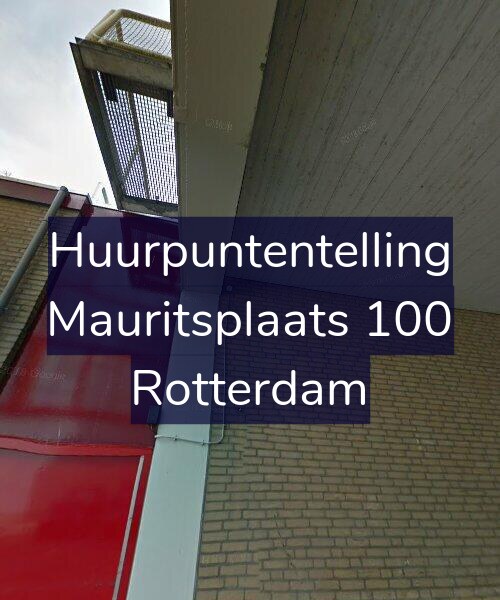 Foto gevel Huurpuntentelling voor Mauritsplaats 100, Rotterdam
