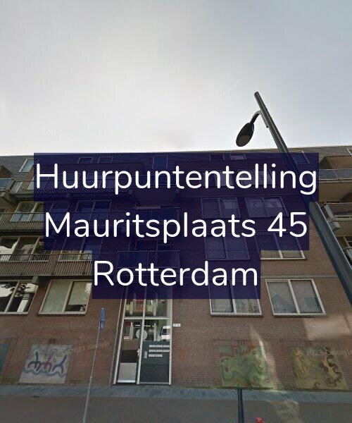 Foto gevel Huurpuntentelling voor Mauritsplaats 45, Rotterdam