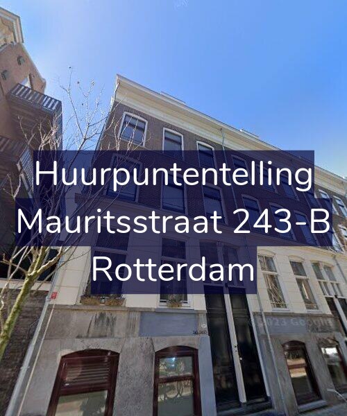 Foto gevel Huurpuntentelling voor Mauritsstraat 243-B, Rotterdam