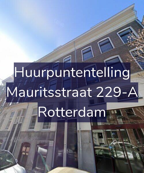Foto gevel Huurpuntentelling voor Mauritsstraat 229-A, Rotterdam