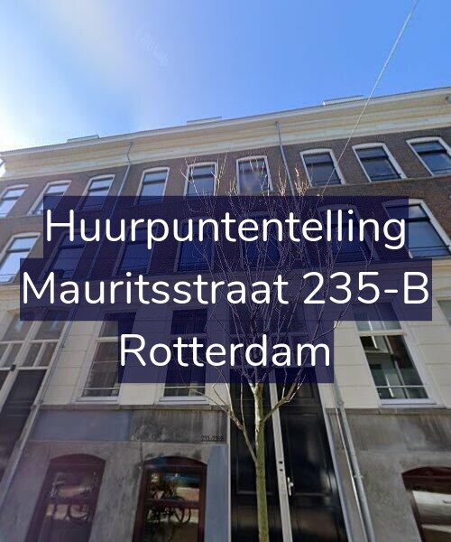 Foto gevel Huurpuntentelling voor Mauritsstraat 235-B, Rotterdam