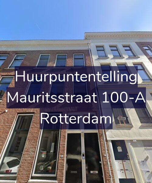 Foto gevel Huurpuntentelling voor Mauritsstraat 100-A, Rotterdam