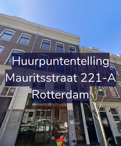 Foto gevel Huurpuntentelling voor Mauritsstraat 221-A, Rotterdam