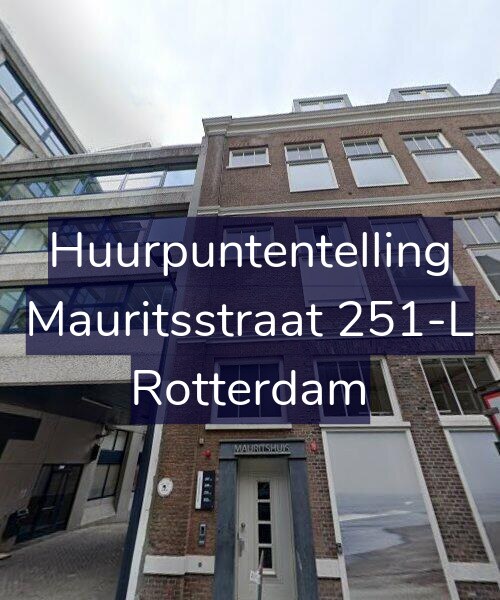 Foto gevel Huurpuntentelling voor Mauritsstraat 251-L, Rotterdam