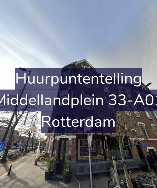 Foto gevel Huurpuntentelling voor Middellandplein 33-A01, Rotterdam