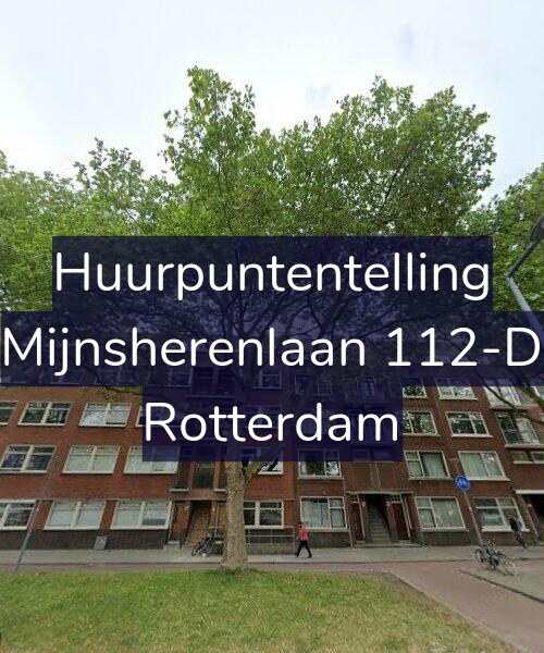 Foto gevel Huurpuntentelling voor Mijnsherenlaan 112-D, Rotterdam
