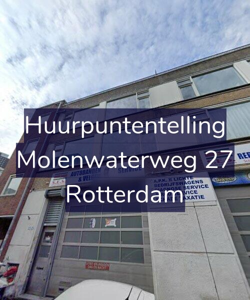 Foto gevel Huurpuntentelling voor Molenwaterweg 27, Rotterdam