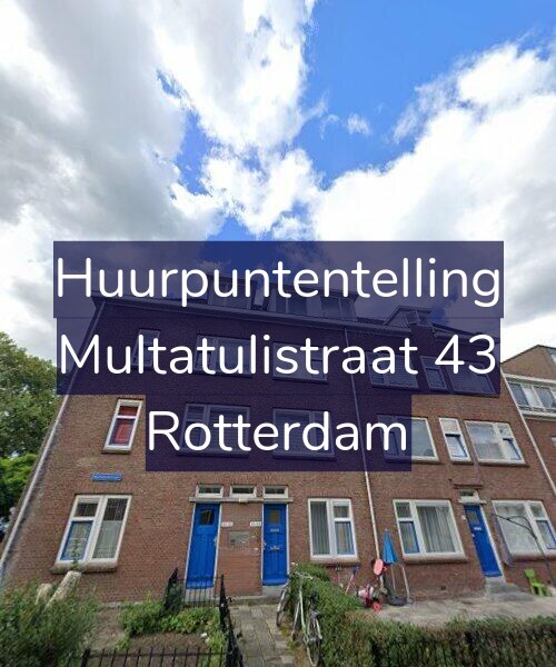 Foto gevel Huurpuntentelling voor Multatulistraat 43, Rotterdam