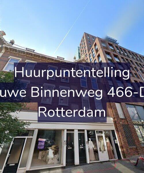 Foto gevel Huurpuntentelling voor Nieuwe Binnenweg 466-D02, Rotterdam