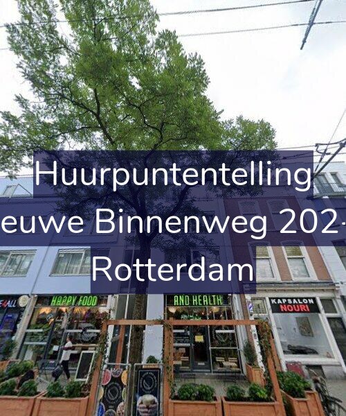 Foto gevel Huurpuntentelling voor Nieuwe Binnenweg 202-A, Rotterdam